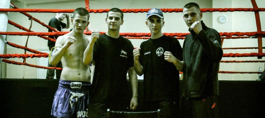 Liga Muay Thai Nowa Huta 2010. Miedziński, Kmiecik, Białas, Jachniak