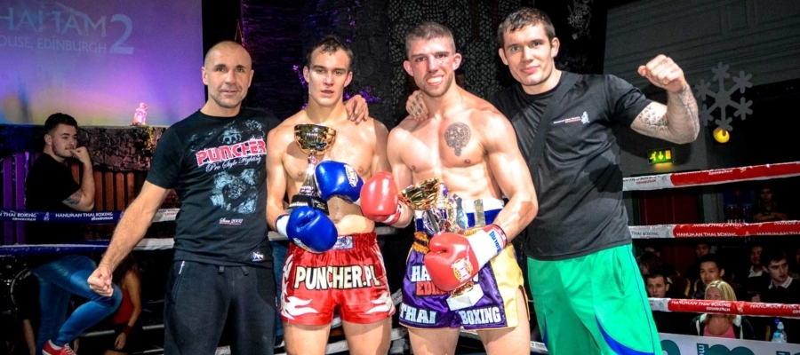 Gala Muay Thai Jam 2 Edinburgh 2014. Fota pamiątkowa po walce