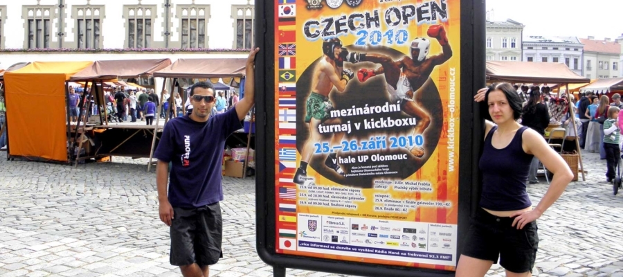 Międzynarodowe Mistrzostwa Czech Ołomuniec 2010. Bartosz Batra i Dorota Drużko na rynku w Ołomuńcu